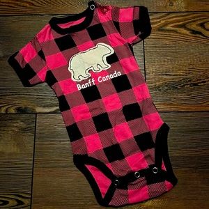 NWT Lazy One Banff Canada Bear Onsie - 6 months
